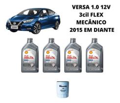 Kit troca de oleo versa 1.0 2015 diante nissan