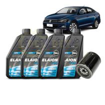 Kit Troca de Óleo Virtus 1.0 TSI Elaion 5w 40 F50 API SN + Filtro de Óleo