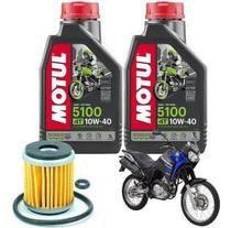 Kit troca de óleo xtz ténéré 250 filtro fram óleo 5100 10w40