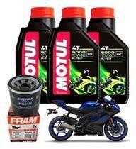 Kit troca de óleo yzf r1 filtro fram óleo 5000 10w40 Kit troca de óleo yzf r1 filtro fram óleo 5000 10w40