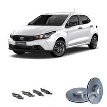 Kit Troca Freio Com Disco E Pastilha Dianteira Bproauto Argo 1.3