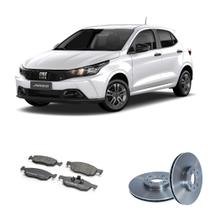Kit Troca Freio Com Disco E Pastilha Dianteira Bproauto Argo Mobi 1.0