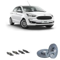 Kit Troca Freio Com Disco E Pastilha Dianteira Bproauto Ka 1.0 2019-2021