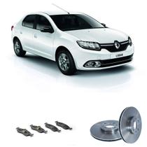 Kit Troca Freio Com Disco E Pastilha Dianteira Bproauto Logan 2016