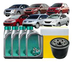 Kit Troca Óleo 05lt 5w30 + Filtro March Versa Livina Sentra