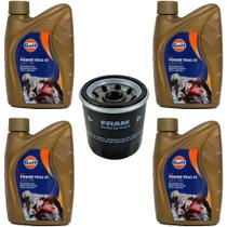 Kit Troca Óleo 15W50 Gulf Sintetico 4L + Filtro 6018 Suzuki