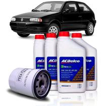 Kit Troca Oleo 5w-40 Api Sn Filtro De Nova Volkswagen Gol 1986 A 2007 Kit2045