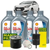 Kit Troca Óleo 5w30 Filtros Óleo Combustível Hb20 1.6 2012 A 2019 Kit Troca Óleo 5w30 Filtros Óleo Combustível Hb20 1.6 2012 A 2019