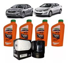 Kit Troca Oleo 5w30 Lubrax +filtro Cerato/elantra/tucson/hrv