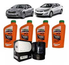 Kit Troca Oleo 5w30 Lubrax +filtro Cerato/elantra/tucson/hrv