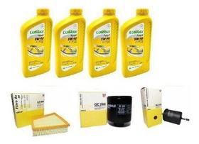 Kit troca óleo 5w40 lubrax gol saveiro voyage 1.6 08/13