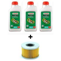 Kit Troca Óleo Castrol 10W30 + Filtro Óleo CB 450 1978-89