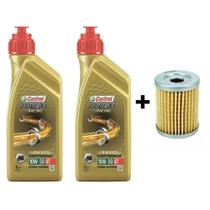 Kit Troca Óleo Castrol 10W50 Filtro Dafra Maxsim 400I 2014 - Kit Troca Óleo Castrol 10W50 Filtro Dafra Maxsim 400I 2014 -