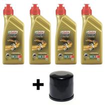 Kit Troca Óleo Castrol 10W50 Filtro Óleo Tiger 800 2011 -13 Kit Troca Óleo Castrol 10W50 Filtro Óleo Tiger 800 2011 -13