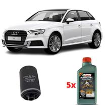 Kit Troca Óleo Castrol 5w40 Audi A3 2.0 2010 A 2013