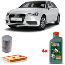 Kit Troca Óleo Castrol 5w40 Audi A3 E Vw Golf 1.4 Tsi