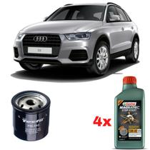 Kit Troca Óleo Castrol 5w40 Audi Q3 1.4 Tfsi 2013 Diante