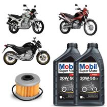 Kit Troca Oleo E Filtro Cbx250 Twister Cb300 Xre 300 Falcon Mobil 20w50