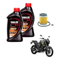 Kit Troca Oleo E Filtro Yamaha Fazer 250 Yamalube 20w50