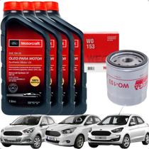 Kit Troca Óleo Filtro 5w20 4L Ford Ka 1.0 1.5 Original