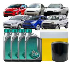 Kit Troca Óleo Filtro Fiesta Ka Ecosport Focus