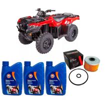 Kit Troca Oleo Filtro Trx 500 Fourtrax 05/12 20W50 GULF Kit Troca Oleo Filtro Trx 500 Fourtrax 05/12 20W50 GULF
