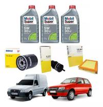 Kit Troca Oleo Fiorino 1.3 / Uno Fire 1.0 / 5w30 Mobil Flex