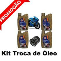 Kit Troca Óleo Gulf 15W50 100% Sintético Gsx-R 1000 Srad