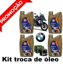 Kit Troca Óleo Gulf 5W40 100% Sintético Premium Bmw R1200Gs