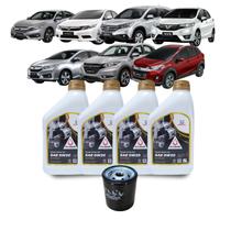 Kit Troca Óleo Honda 0w20 Hrv City Civic Crv Fit Wrv
