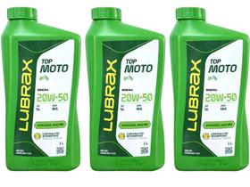 Kit Troca Oleo Mineral 20w50 Lubrax 4t (3 Litros)
