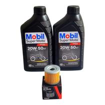 Kit Troca Óleo Mobil Honda Cbx250 Twister 2002-2008 + Filtro