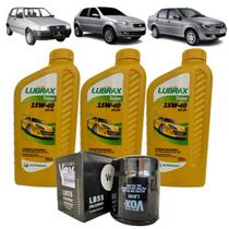 Kit Troca Óleo Motor 15w40 Uno Siena Palio Fire 1.0 1.3 1.4