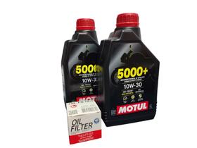 Kit troca Óleo Motul 10w30 Semi sintético + Filtro Óleo Com Anel Twister