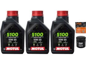 Kit Troca Óleo Motul 5100 10w30 + Filtro Cb 500 / Cb 600