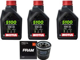 Kit Troca Óleo Motul 5100 10w30, Filtro Cb 500f 14 Á 19