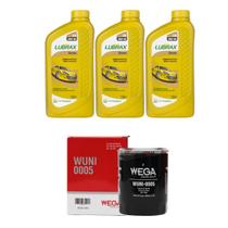 Kit Troca Óleo Palio Siena Uno Evo Fiat Fire Lubrax 15w40