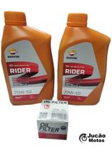Kit Troca ÒLeo Repsol Rider 20W50 + Filtro De óleo Valflex XLX250r/TWISTER/TORNADO/FALCON