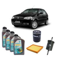 Kit Troca Óleo Semissintético Petronas 15w40 + Filtros Palio Fire 2001 Em Diante