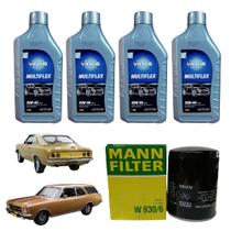 Kit Troca Óleo VRLUB 20w50 Mineral Motor 2.5 4cc GM Opala Caravan Veraneio Chevrolet