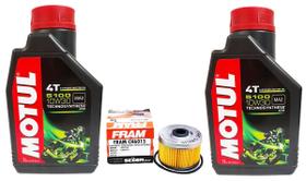 Kit Troca Oleo Xre 300 Tornado 250 Honda 2 Motul + Filtro Fram