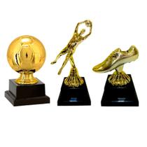 Kit Troféu Melhores do Campeonato Artilheiro Jogador Goleiro