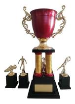 Kit Trofeus Com Destaque Maior Oficial Modelos Resistente