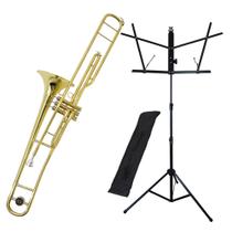 Kit Trombone de Pisto TB 200P New York + Estante de Partitura S1