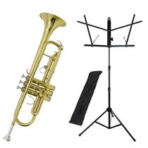 Kit Trompete TP 200 Laqueado New York + Estante de Partitura S1 Kit Trompete TP 200 Laqueado New York + Estante de Partitura S1
