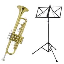 Kit Trompete TP 200 Laqueado New York + Estante de Partitura S2