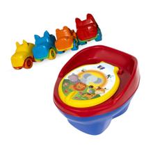 Kit Troninho Penico Pinico Infantil Crianças Desfralde Bebê Menino Mais Brinquedo Infantil Criança Carrinhos Baby Animal