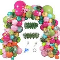 Kit Tropical Balloon Arch Garland Ouddy Party 158 unidades
