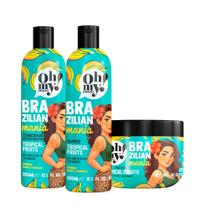 Kit Tropical Fruits Brazilian Mania Completo Oh My (3 itens)