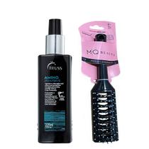 Kit truss amino 225ml e mq escova beauty madeira basic daily wood